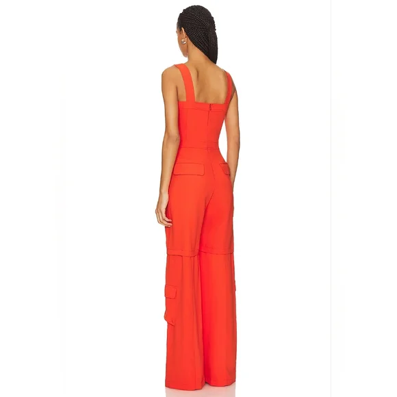 NEW Amanda Uprichard x REVOLVE  Frida Sleeveless Jumpsuit in Mandarin Size Small - Picture 5 of 8